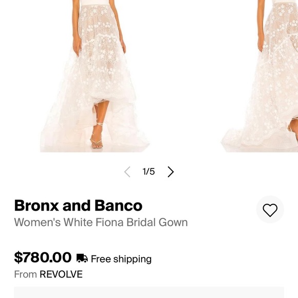 COPY - BRONX AND BANCO Fiona Bridal Gown size Small NWT - Picture 2 of 5